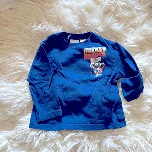 Zara Mickey Mouse long sleeve, 12-18 month